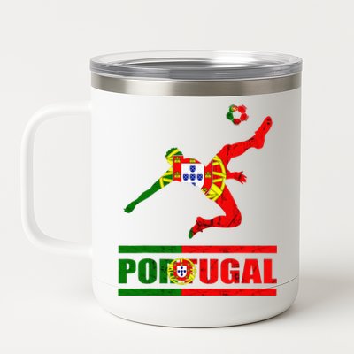 Portuguese Flag Portugal Soccer Portuguese Pride Portugal 12 oz Stainless Steel Tumbler Cup