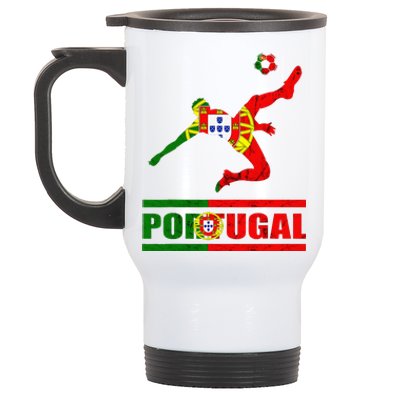 Portuguese Flag Portugal Soccer Portuguese Pride Portugal Stainless Steel Travel Mug