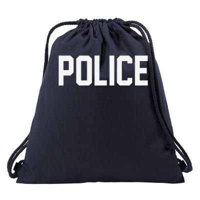 Police For Police Officer Halloween Costume Drawstring Bag