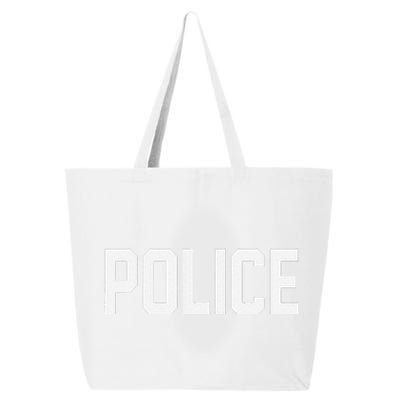 Police For Police Officer Halloween Costume 25L Jumbo Tote