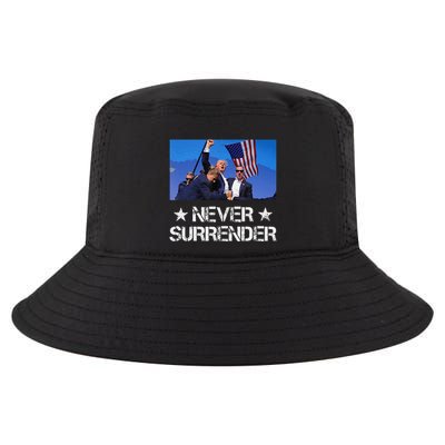 Pray For President Trump Never Surrender God Bless Trump Gift Cool Comfort Performance Bucket Hat