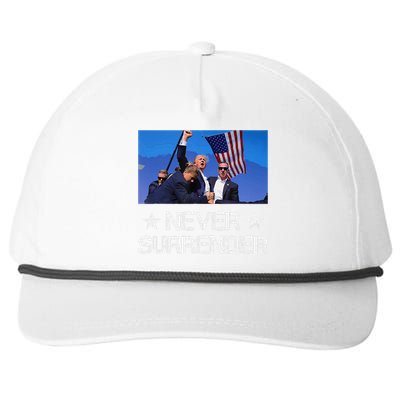 Pray For President Trump Never Surrender God Bless Trump Gift Snapback Five-Panel Rope Hat