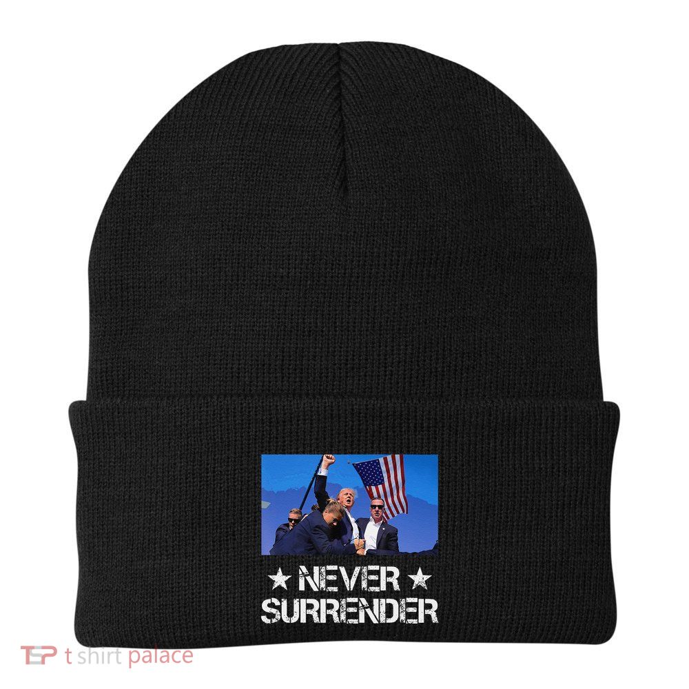 Pray For President Trump Never Surrender God Bless Trump Gift Beanie