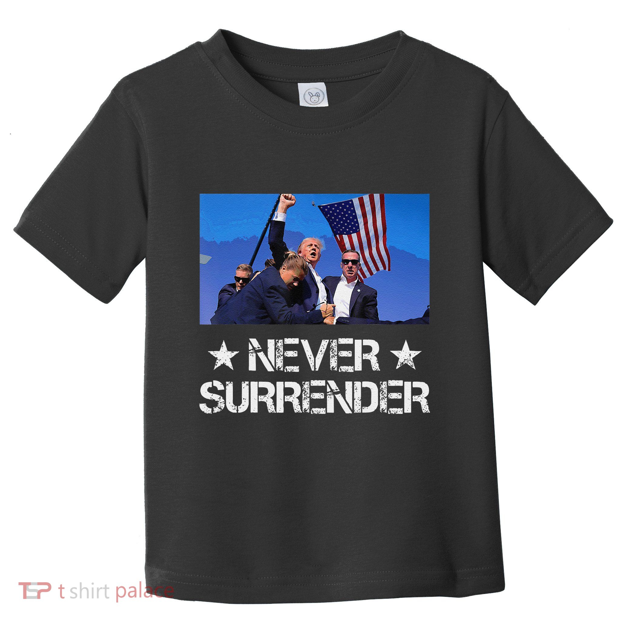 Pray For President Trump Never Surrender God Bless Trump Gift Toddler T-Shirt
