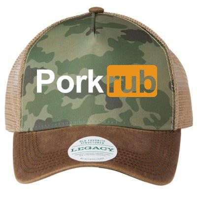 Porkrub Funny Pork Rub Legacy Tie Dye Trucker Hat