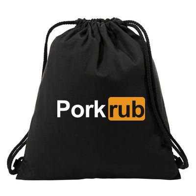 Porkrub Funny Pork Rub Drawstring Bag