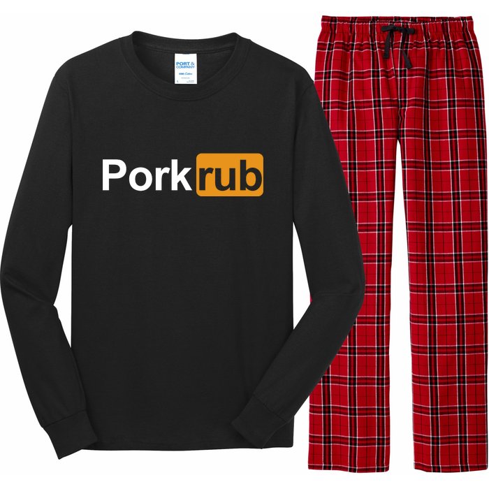 Porkrub Funny Pork Rub Long Sleeve Pajama Set