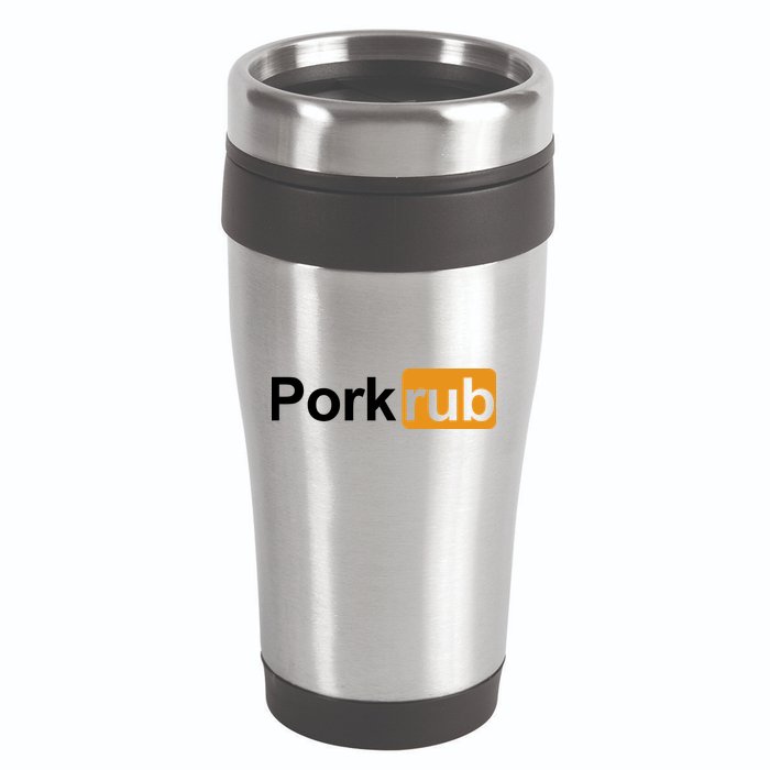 Porkrub Funny Pork Rub 16oz Travel Tumbler