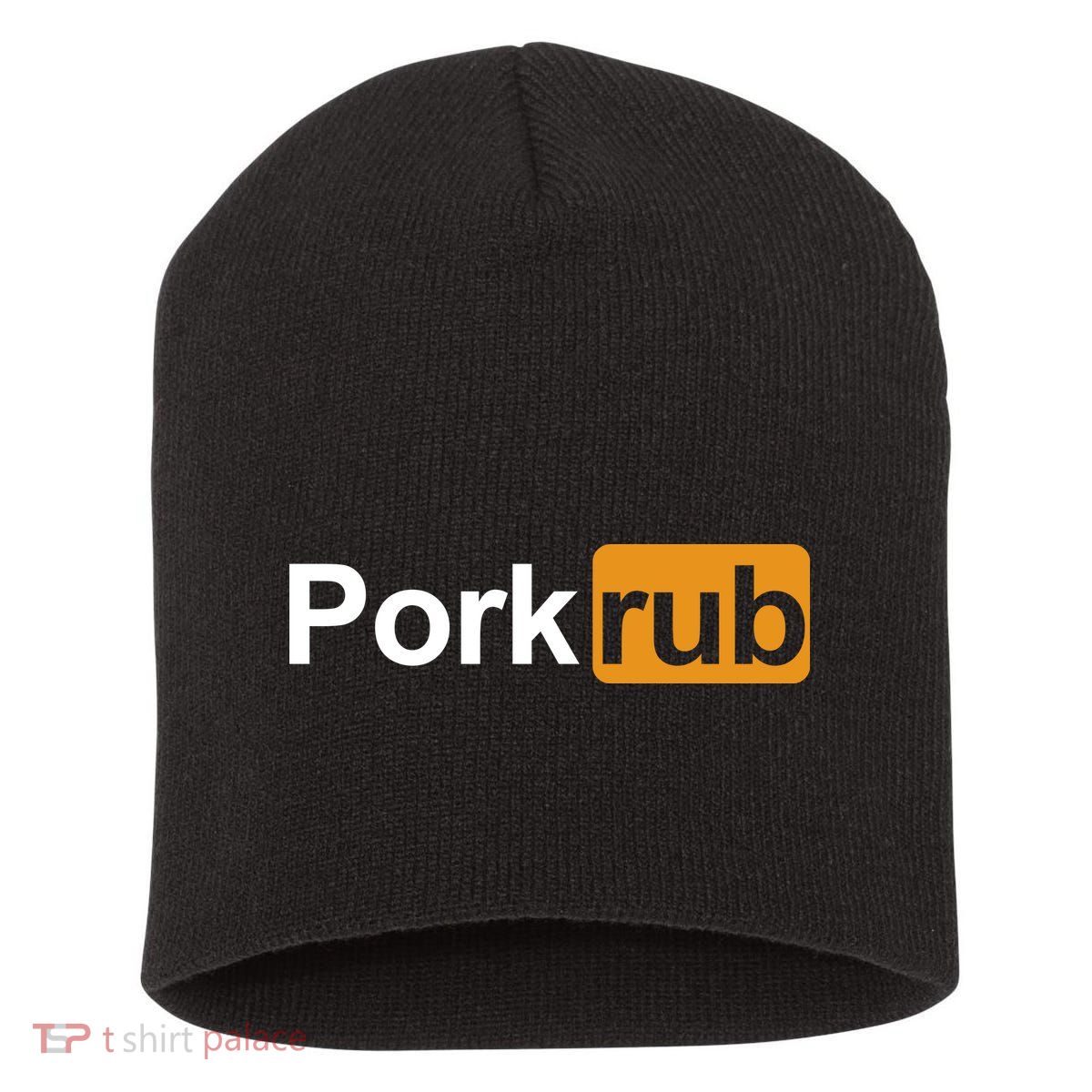 Porkrub Funny Pork Rub Short Acrylic Beanie