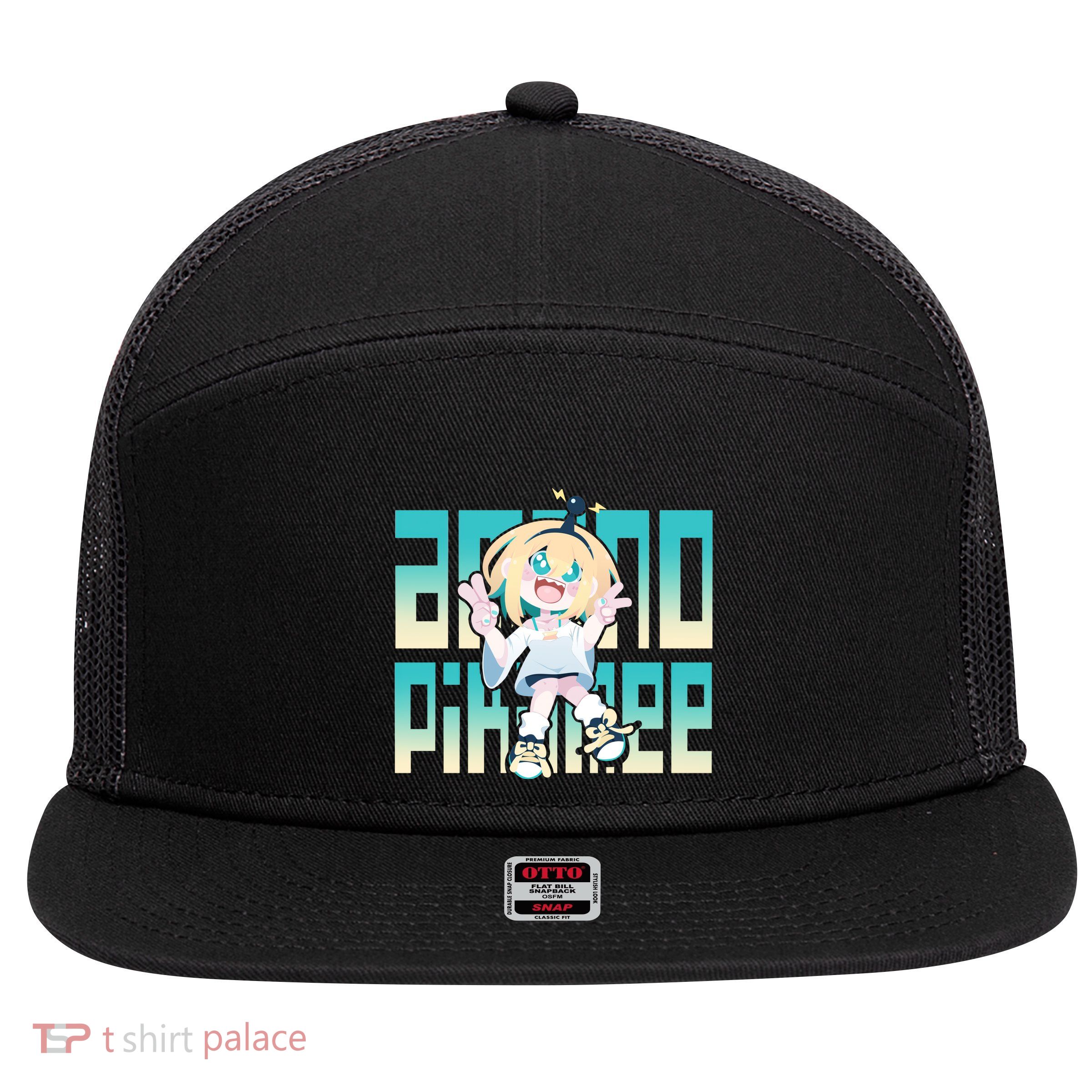 Pikamee Fun 7 Panel Mesh Trucker Snapback Hat