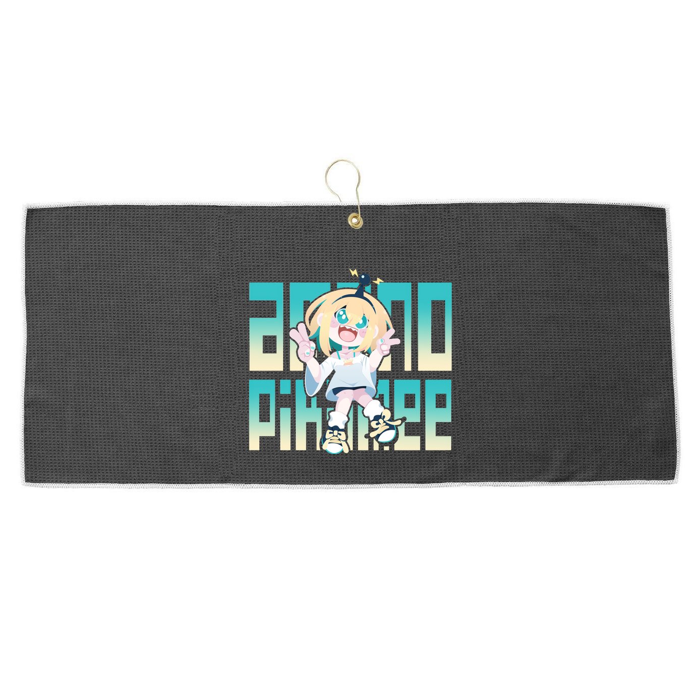 Pikamee Fun Large Microfiber Waffle Golf Towel