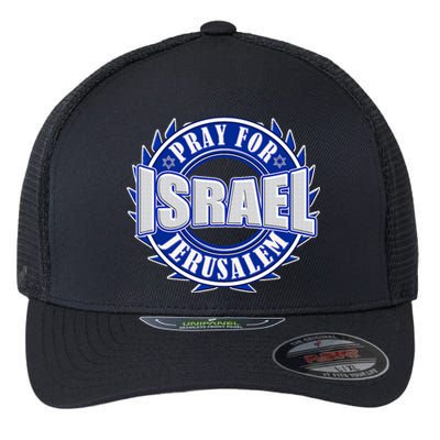 Pray For Peace Jerusalem Israel Christian Religious Flexfit Unipanel Trucker Cap