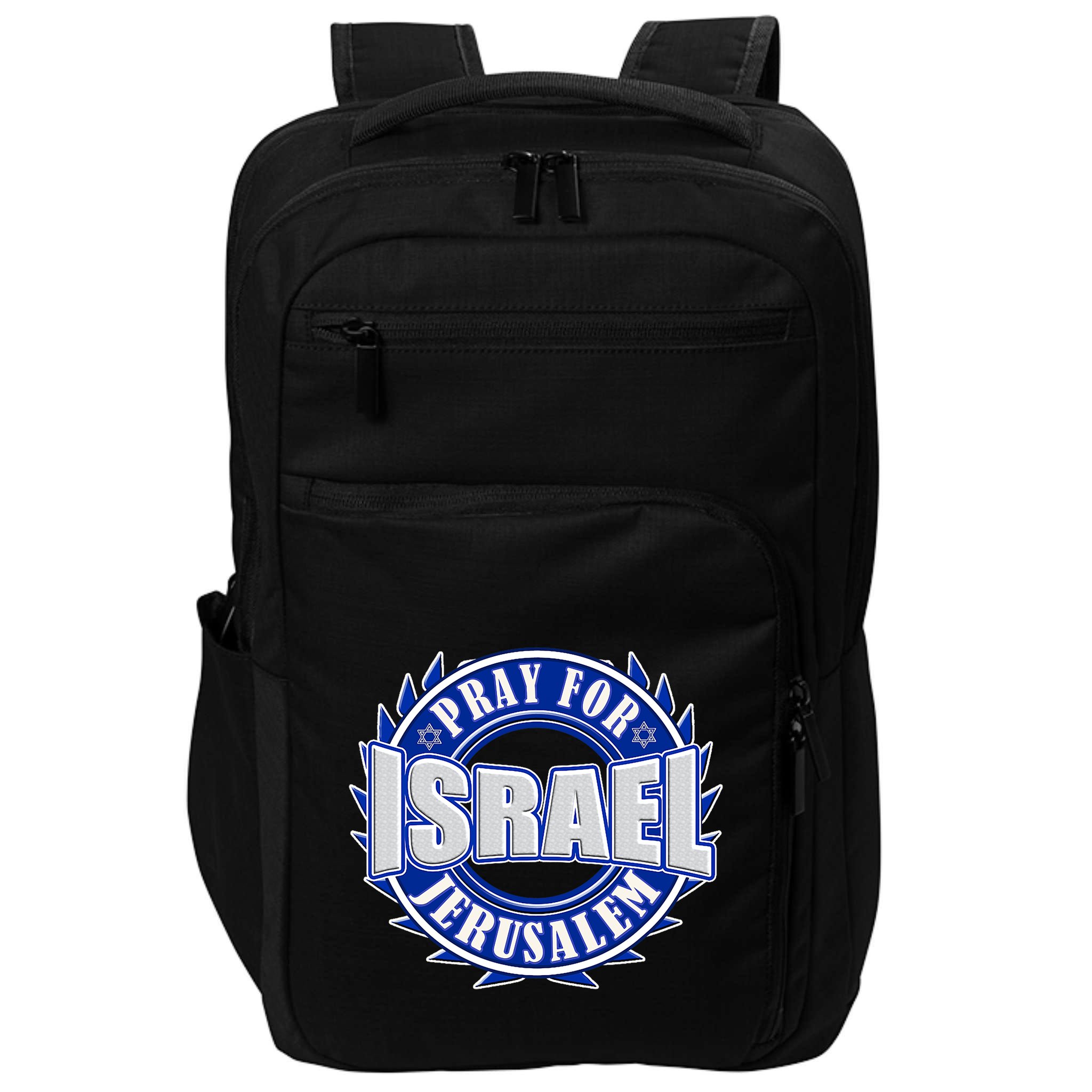 Pray For Peace Jerusalem Israel Christian Religious Impact Tech Backpack
