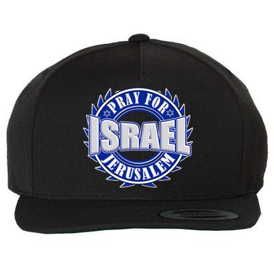 Pray For Peace Jerusalem Israel Christian Religious Wool Snapback Cap