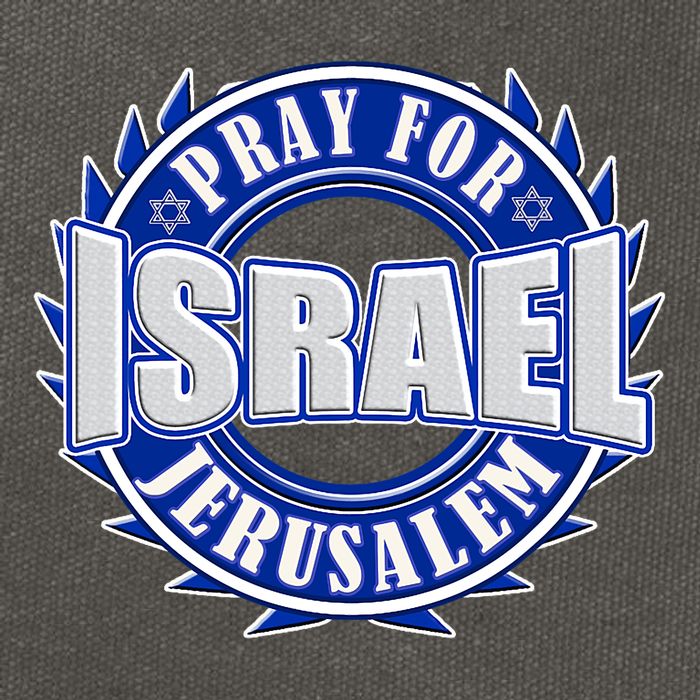 Pray For Peace Jerusalem Israel Christian Religious Cotton Canvas Backpack