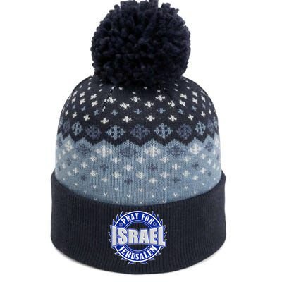 Pray For Peace Jerusalem Israel Christian Religious The Baniff Cuffed Pom Beanie