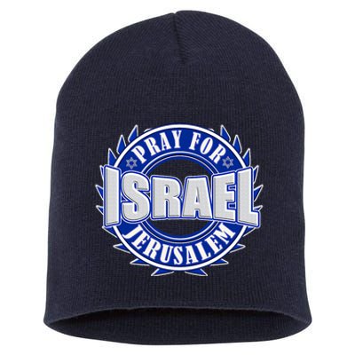 Pray For Peace Jerusalem Israel Christian Religious Short Acrylic Beanie