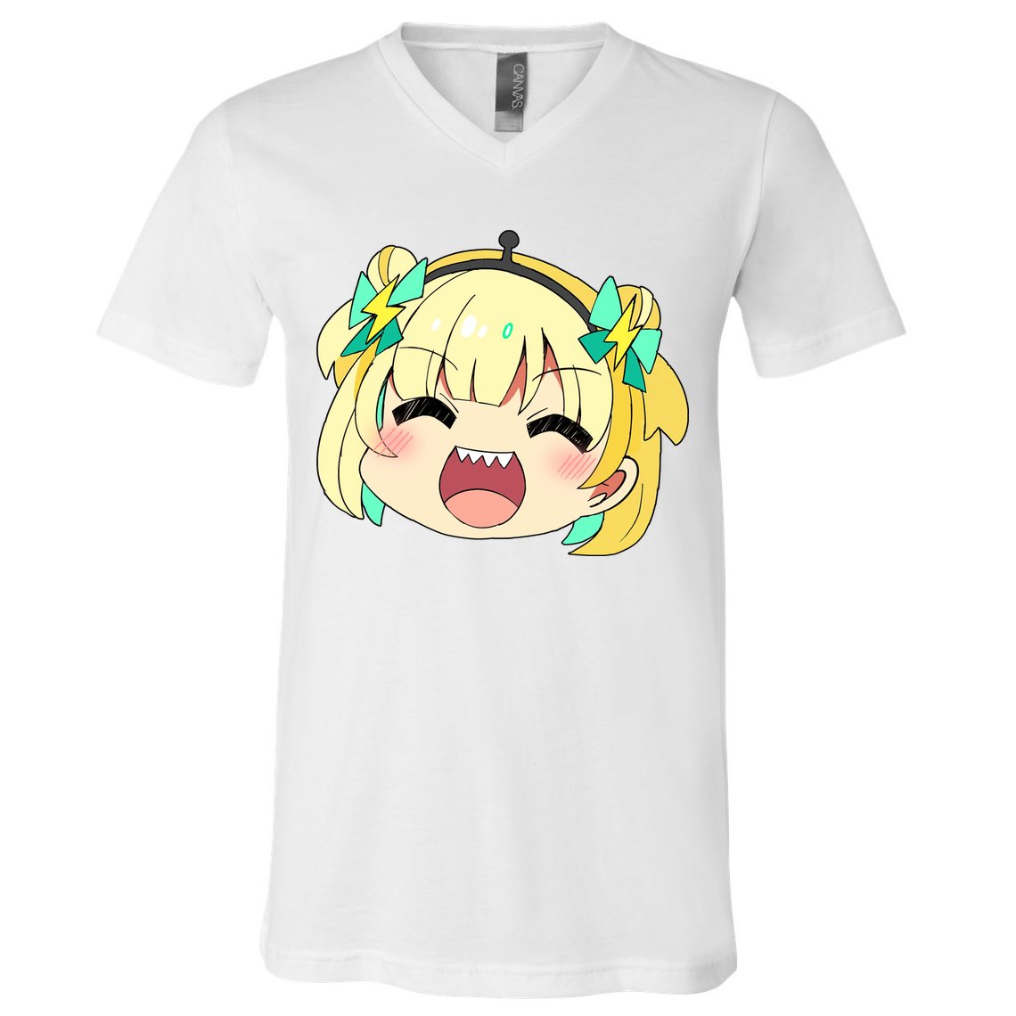 Pikamee Face V-Neck T-Shirt