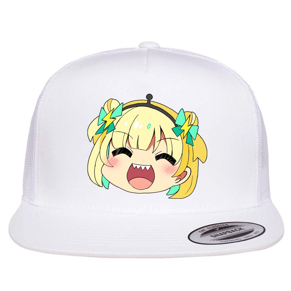 Pikamee Face Flat Bill Trucker Hat