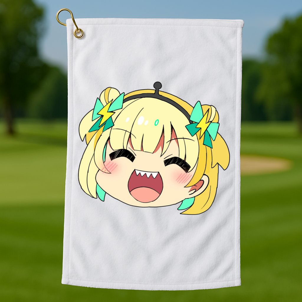 Pikamee Face Golf Towel