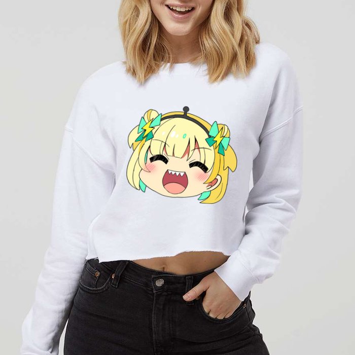 Pikamee Face Cropped Pullover Crew