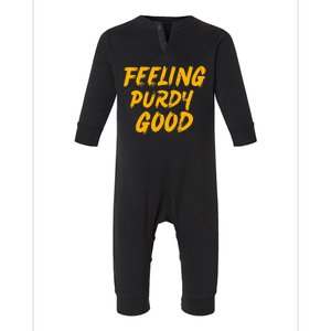 Purdy Feeling Purdy Good Meme Infant Fleece One Piece