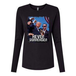 Pray For President Trump Never Surrender Womens Cotton Relaxed Long Sleeve T-Shirt