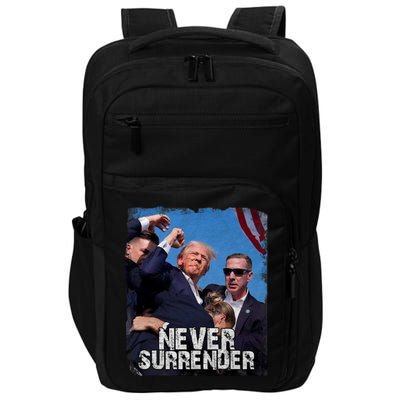 Pray For President Trump Never Surrender Impact Tech Backpack