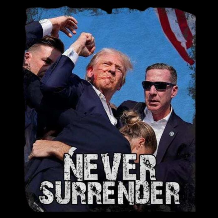 Pray For President Trump Never Surrender Impact Tech Backpack