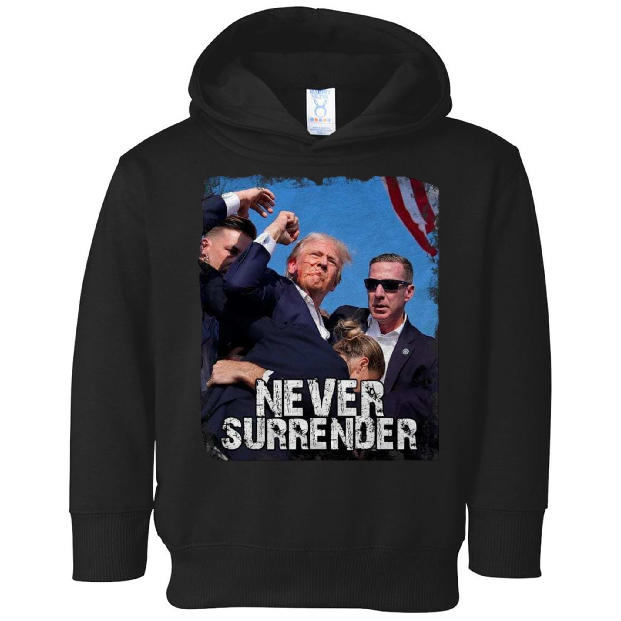 Pray For President Trump Never Surrender Toddler Hoodie