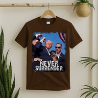 Pray For President Trump Never Surrender T-Shirt