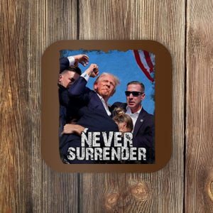 Pray For President Trump Never Surrender Coaster