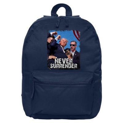 Pray For President Trump Never Surrender 16 in Basic Backpack