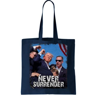 Pray For President Trump Never Surrender Tote Bag