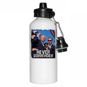 Pray For President Trump Never Surrender Aluminum Water Bottle