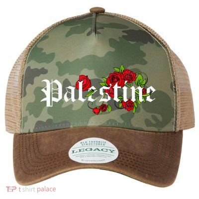 Palestine Free Palestine Free Gaza Palestine Flag Arabic Legacy Tie Dye Trucker Hat