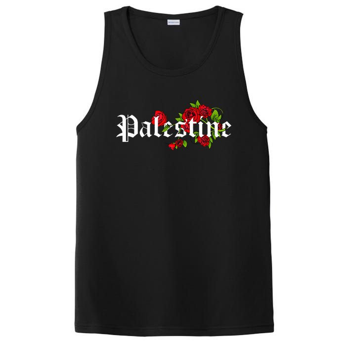 Palestine Free Palestine Free Gaza Palestine Flag Arabic PosiCharge Competitor Tank