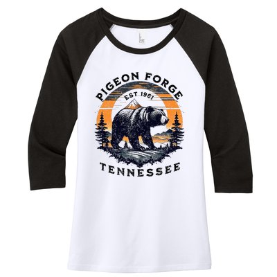 Pigeon Forge Women's Tri-Blend 3/4-Sleeve Raglan Shirt