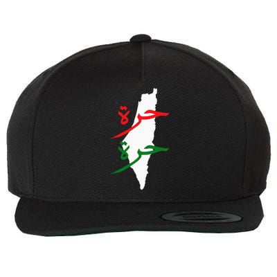 Palestine Free Palestine In Arabic Free Gaza Palestine Flag Wool Snapback Cap