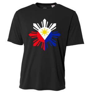 Philippine Flag Pinoy Flag Filipino Pinoy Sun Cooling Performance Crew T-Shirt