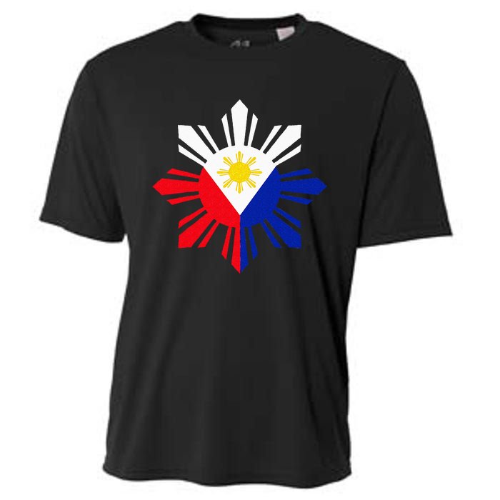 Philippine Flag Pinoy Flag Filipino Pinoy Sun Cooling Performance Crew T-Shirt