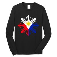 Philippine Flag Pinoy Flag Filipino Pinoy Sun Long Sleeve Shirt