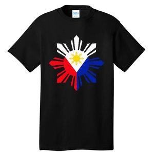 Philippine Flag Pinoy Flag Filipino Pinoy Sun Tall T-Shirt