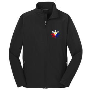 Philippine Flag Pinoy Flag Filipino Pinoy Sun Core Soft Shell Jacket