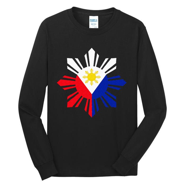 Philippine Flag Pinoy Flag Filipino Pinoy Sun Tall Long Sleeve T-Shirt