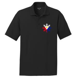 Philippine Flag Pinoy Flag Filipino Pinoy Sun PosiCharge RacerMesh Polo