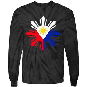 Philippine Flag Pinoy Flag Filipino Pinoy Sun Tie-Dye Long Sleeve Shirt