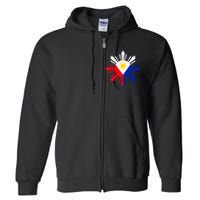 Philippine Flag Pinoy Flag Filipino Pinoy Sun Full Zip Hoodie