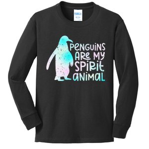 Penguin Funny Penguin Penguin Lover Kids Long Sleeve Shirt