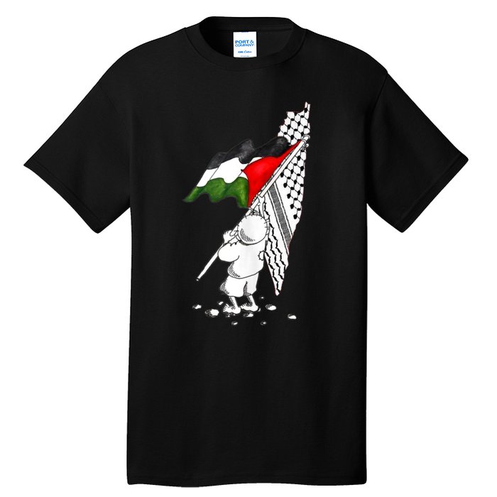 Palestine Free Palestine In Arabic Free Gaza Palestine Tall T-Shirt